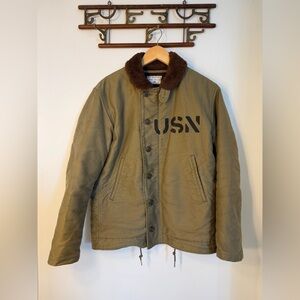 The Real Mccoy’s N-1 Deck Jacket Kahaki Size 38